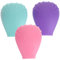 ELAYARD 3pcs Silicone Makeup Brush Covers Durable Brush Head Protectors for Travel for Foundation Concealer