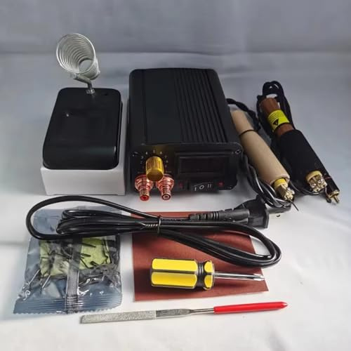 LeTkingok Professionelles Holzbrennwerkzeug Set, AC 220V, 30W elektrischer Brandmalstift für Kunst und Handwerk