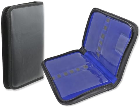 InstrumenteNrw Nagel Etui Leer Leder Fußpflege Tasche als Universal Etui | Aufbewahrungstasche aus Kunstleder mit Reißverschluss für Hand und Fußpflege Produkte wie Nagelzangen, Nagelscheren