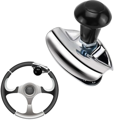 Bouton Volant Universel Pour Voiture Pommeau De Volant En Aluminium Boule Poignée Direction Voiture Pour Voitures, Camions, Voitures, Tracteurs, Tondeuses à Gazon, Chariots Élévateurs