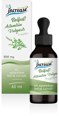 Liposomale Beifuß Artemisia Vulgaris Tropfen hochdosiert - (30.000mg Beifuß pro Packung) 1000mg Beifuß Artemisia Vulgaris pro Tagesdosis -MCT Öl -Hohe Bioverfügbarkeit