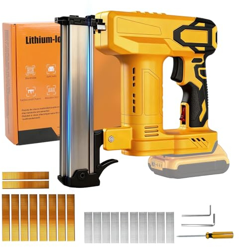 Akku Tacker Nagelpistole für Dewalt, 2-in-1 Nagler Elektrotacker
