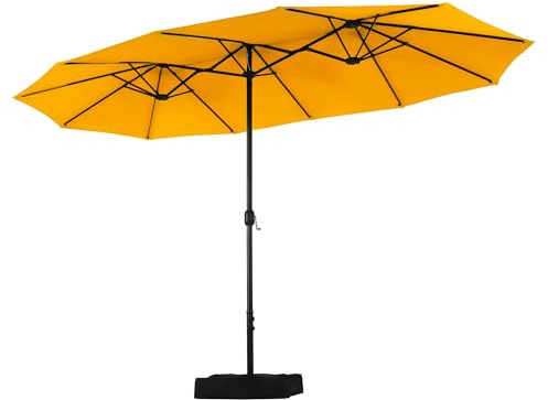 PHI VILLA Parasol de balcon rectangulaire 450 x 270 cm avec support