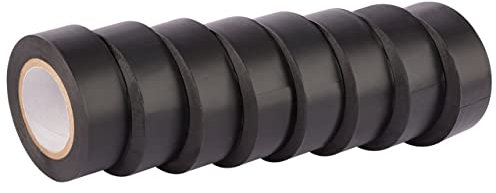 Draper 11910 Expert Insulation Tape, 10m x 19mm, Black, Pack of 8