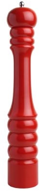 T&G 12105 Classic Capstan Hevea Pepper Mill with Gloss Finish, 40.5 cm, Red