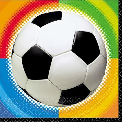 Mini-Servietten Fußball