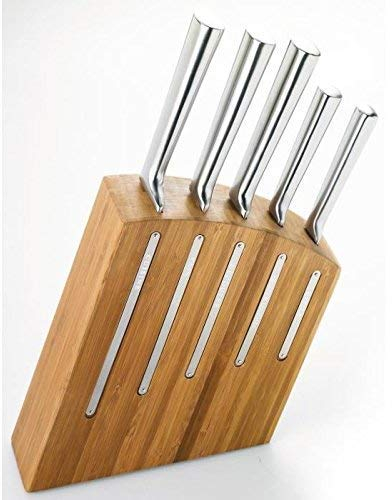 Pradel Jean Dubost 18516 Bloc Kimono Véritable + 5 Couteaux de Cusine Inox
