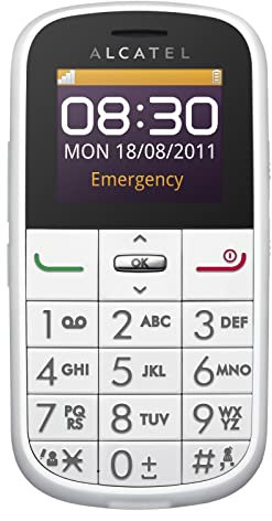 Alcatel 282X-2BALIT1, One Touch, Téléphone Portable, Blanc