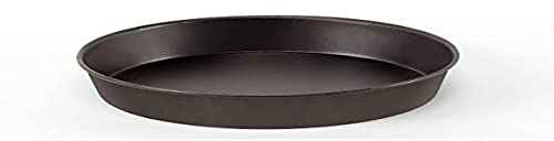 Pentole Agnelli COFE43BB32 - Tortiera Tonda Alta In Lamiera Blu Per Pizze, Nero, 32 x 32 x 4 cm, 1 Pezzo