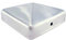 Capuchon de Poteau Haut de Gamme 71x71 mm en Acier Inoxydable pour poteaux 7x7 cm Couvercle de Capuchon de clôture pyramidale Capuchon 1 pièce