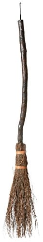 Amakando Hexenbesen Hexen Besen 90 cm Halloween Reisigbesen Walpurgis Strohbesen Witch Broom Hexe Accessoire