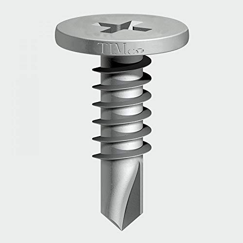 TIMCO PH2 Philips Pancake Head Self-Drilling Screw - 5.5 x 19 - Silver Ruspert - Box of 500