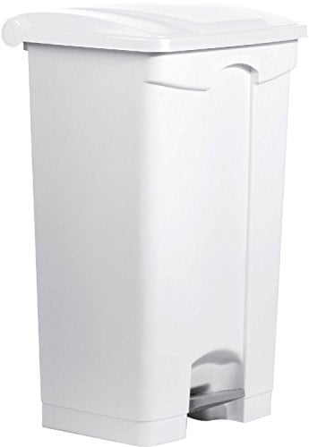 Helit H2402305 - Tret-Abfallbehälter the step 90L, weiß