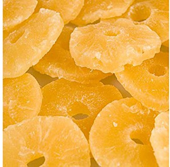 Ananas-Ringe, getrocknet, gezuckert, geschwefelt, 1 kg