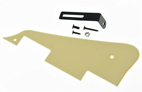 KAISH Single Cream 1 Ply LP Guitar Pickguard with Black Bracket for Epiphone Les Paul