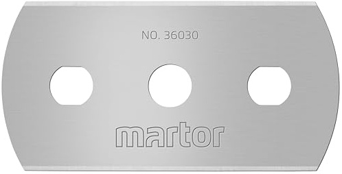 MARTOR 10x Industrieklinge 22 mm, 4-fach, Stahl, Doppel-Facette | Im Spender, beidseitig geschliffen, Cuttermesser & Sicherheitsmesser, Lager & Logistik, No. 36030.50