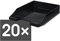 HAN 1027 Briefablage KLASSIK, DIN A4/C4, stapelbar, stabil, modern (schwarz / 20er Pack)
