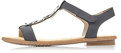 Rieker 64265-14, Damen Geschlossene Sandalen, Blau (pazifik/nightblue/marine/pazifik 14), 41 EU (7.5 UK)