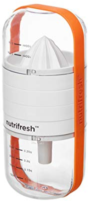 Nutrifresh Prep Tasses multifonctions 6 en 1 – Ensemble d'ustensiles de cuisine peu encombrants avec récipients comprenant alésoir agrumes, râpe fine, séparateur d'œufs, entonnoir, passe au