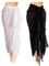 Boao 2 Stück Damen Strand Lang Sarong Badeanzug mit Quaste (Schwarz, Weiß, XL)