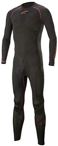 Alpinestars Ride Tech Lite 1Pc Undersuit, Noir/Rouge, M-L Homme