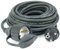 1 x 10,0 m Schuko Baustellen-Verlängerungskabel IP44 H07RN-F 3G1,5, schwarz (für den Außenbereich und den Einsatz auf Baustellen) (1, 10 m Verlängerungskabel IP 44)