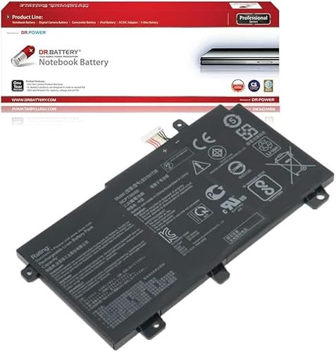 DR. BATTERY B31N1726 Laptop Battery Replacement for Asus TUF Gaming FX504 FX504G FX504GD FX504GE FX504GM FX505 FX505DT FX505DV FX505DU FX505DY FX505GT FX505GE FX505GD FX505GM FX80 FX80G [11.4V / 48Wh]