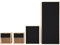 AFN Delvito 4 Piece Bedroom Furniture Set - Includes Wardrobe, 5 Drawer Chest, Bedside Cabinet (Black on Oak)