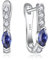Starnny Creolen Silber 925 Huggie Damen Creolen Set 3A Zirkonia Dezember Geburtsstein Tansanit Kreolen Weißgold Ohrringe für Frauen