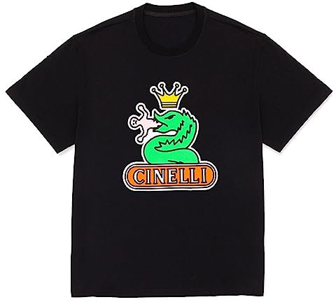 Cinelli Unisex Spezielle Rennen T-Shirt, Schwarz, L