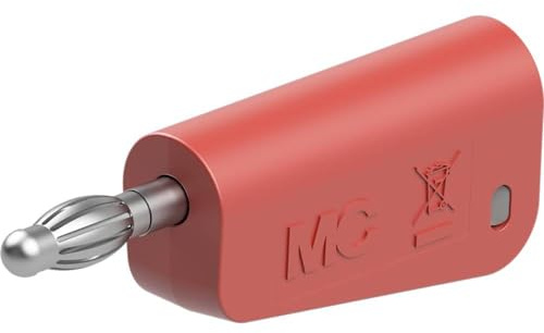 Stäubli LQ-4N-39 Laboratory Plug Pin Diameter: 4 mm Red Pack of 1
