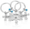 Toddmomy 3-Teiliges Schlüsselanhänger-Set „Beste Freundin“ „We Will Always Be Connected“ Schlüsselanhänger-Set Freundschafts-Schlüsselanhänger Schmuck Geschenk Für Schwestern Freunde