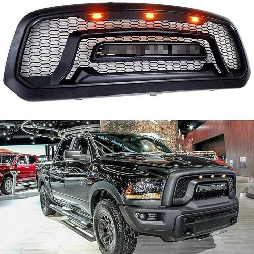 caits Frontgrill,kompatibel mit Dodge RAM 1500 2013-2018,Frontstoßstange Sportgrill Kühlergrill