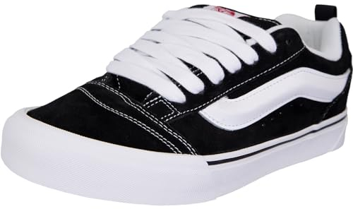 Vans Knu Skool Sneaker (Black/White, EU Schuhgrößensystem, Erwachsene, Herren, Numerisch, M, 44)