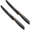 Fiskars - 2er Tafelmesser Set - Tomatenmesser Edge mit Wellenschliff rostfrei - Modernes Design - Schwarz