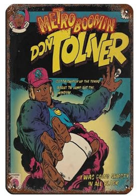 NTRECS Metro Boomin Heroes & Villains (Don Toliver) Comic-Poster, Blechschild, Vintage, Metall, Pub, Club, Café, Bar, Zuhause, Wandkunst, Dekoration, Poster, Retro, 20 x 30 cm