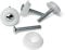 4 Pack Easy Fit M8 x 50mm Headboard Bolts Screws with Improved Stronger Plastic Washers - Secure Fixings for Divan Beds (Standard, 4 x Bolts and Washers)