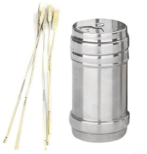 Botella mezcladora de especias, contenedor de condimentos de acero inoxidable para condimentos granulares (S)