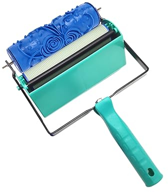 5-Zoll-Gummimuster-Farbroller, Schöne Muster, Wiederverwendbarer Dekorativer Kunsttexturroller, für Wand, Decke, Möbel und Stoff, Weiches Gummi Zum Malen, Landschaftsdesign