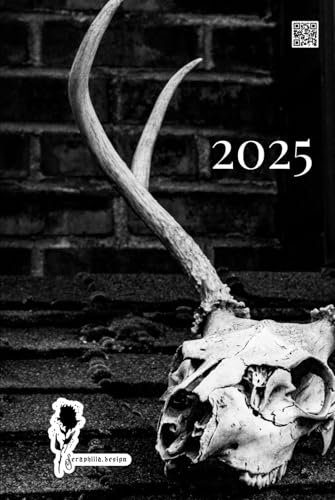 Mein Kalender 2025 - gebundenes Buch - Jahreskalender, Terminkalender, Wochenplaner, Geburtstagsplaner im praktischen Taschenbuchformat von ... die Familie oder auch fürs Business | Geweih