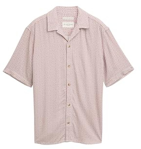 TOM TAILOR Herren Comfort Fit Kurzarmhemd im Hawaii-Look