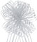 QUARKZMAN 5 Stück 10 cm Geschenkschleifen Organza Große Zug Schleife Metallic Geschenkverpackung Schleifenband Chiffon Garn Metallic Silber für Hochzeitskorb Geschenk Valentinstag