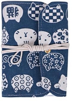 Parthan 18.5 x 13cm Rundstricknadel Aufbewahrungstasche, Aufbewahrungstasche mit Reißverschlusstaschen für Organisation und Schutz Ihrer Strickutensilien, Aufbewahrung für Rundstricknadeln