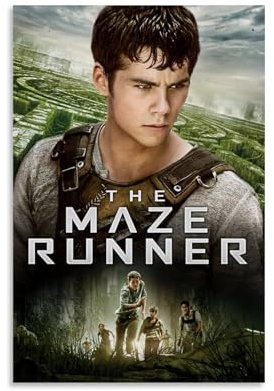 The Maze Runner Art Group Picture Poster Dekorative Malerei Leinwand Wandkunst Wohnzimmer Poster Schlafzimmer Malerei 08x12inch(20x30cm)