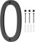 PATIKIL 8 Inch House Number, House Address Numbers Sign Large Floating Modern Home Number with Screws for Outside Door Wall Street, Black, 0