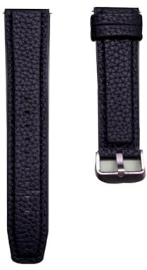SZHELEJIAM Correa Híbrida de Cuero y Silicona de 22 mm, Compatible con Relojes Clásicos y Relojes Inteligentes, Correa de Repuesto Duradera y Cómoda para Hombres