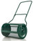 SOARS Épandeur Gazon 80 L, 39 X 60,5 CM, Rouleau Gazon en Métal avec Poignée en U, Panier en Maille, Fermetures Latérales, Matériau Robuste, pour Pelouse, Jardin, Cour (Vert-41 x 68cm)