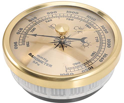 BAZEITFLOW Einstellbares Aneroid Barometer Mit Zifferblatt Kompakt Und Robust Multifunktionale Wand Tisch-wetterstation Für Haus Und Outdoor Zuverlässige Luftdruckmessung in Millibar