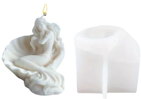 Moule en silicone en forme de sirène - Facile à nettoyer