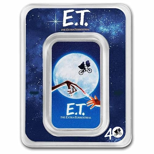 Generisch 1 Unze Silbermünze 40 Jahre E.T. Movie Poster Niue 2022-1 Oz Silber Farbe Color Blister nur 4.000 Stück Weltweit!